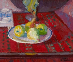 Still Life with Pears on a Plate by Harold Gilman