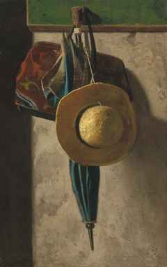 Straw Hat, Bag, and Umbrella by John Frederick Peto