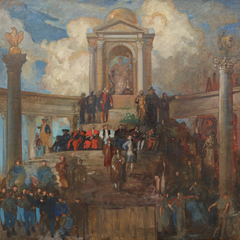 Study for The Apotheosis of Pennsylvania, House of Representatives Chamber, Pennsylvania State Capitol, Harrisburg by Edwin Austin Abbey