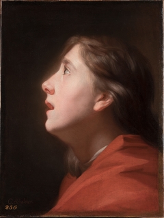Study of a boy looking up by Godfried Schalcken