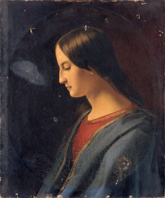 Tête de femme ( la Vierge ?) by Gabrielle Emma Leroux de Lincy