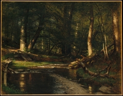 The Brook in the Woods by Worthington Whittredge