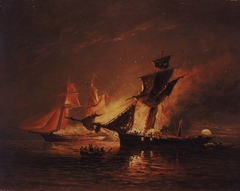 The capture of the slaver 'Bolodora' [Voladora], 6 June 1829 by John Moore of Ipswich