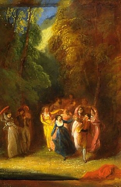 The Dance, 7th Day, Boccaccio's Decameron by Thomas Stothard