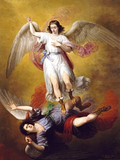 The Fall of Lucifer by Antonio María Esquivel