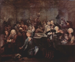 The Gaming House by William Hogarth