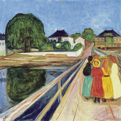 The Girls on the Bridge by Edvard Munch