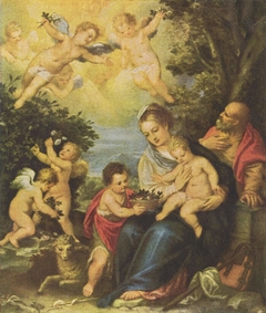 The Holy Family with Child St. John by Hans Rottenhammer