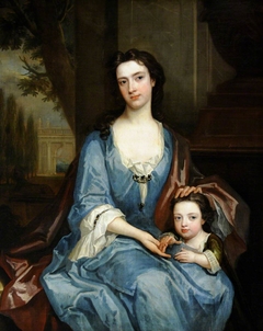 The Hon. Catherine Crewe, Lady, Harpur (1682-1745) with a Young Child, probably her Eldest Son, later Sir Henry Harpur, 5th Bt (1708–1748) by Charles Jervas