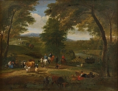 The Hunters Rest by Théobald Michau