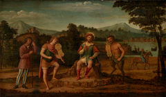 The Judgement of Midas. The Musical Contest between Apollo and Marsyas