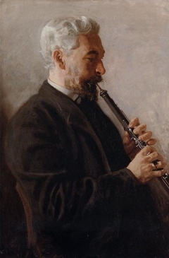 The Oboe Player (Portrait of Dr. Benjamin Sharp) by Thomas Eakins