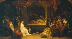 The Play Scene in ‘Hamlet’ by Daniel Maclise