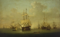 The 'Queen Charlotte' at the Review at Spithead, 1790 by William Anderson