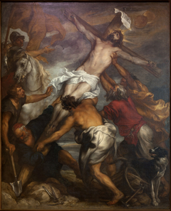 The raising of the cross by Anthony van Dyck