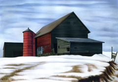The Ricks Barn, Woodstock by George Ault