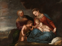The Virgin and Child with Saints Elizabeth and John by Pedro Atanasio Bocanegra
