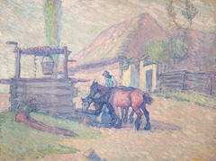 The Well at Mydlow, Poland by Robert Bevan