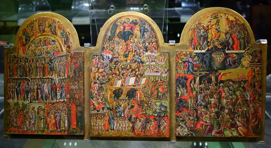 Triptych of the Just in Glory (Klontzas)