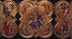 Triptych with the Holy Trinity and Four Evangelists by Anonymous