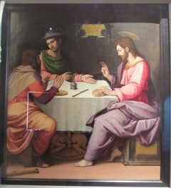 Triptyque : le Christ et les Pélerins d'Emmaüs (avers) ; Les Saintes Femmes au tombeau (revers) by Ridolfo del Ghirlandaio