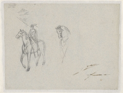 Twee studies van een paard by Jan Kuyper