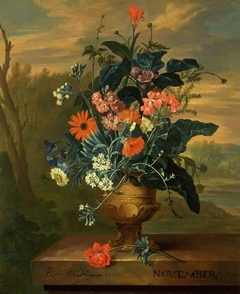 Twelve Months of Flowers: November by Jacob van Huysum