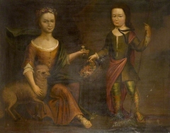 Two Children Of The Holte Family by British School