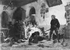 Ulrich von Hutten im Kampf mit französischen Edelleuten by Wilhelm Lindenschmit the Younger