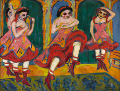 Csardasdanseressen by Ernst Ludwig Kirchner