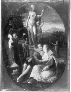 Venus als Patronin der Liebenden (nach Jan Saenredam) by Frans Francken III