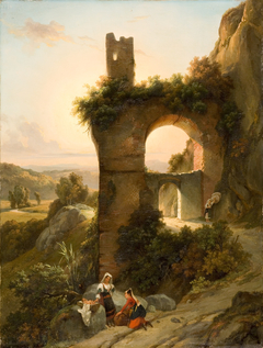 View near Tivoli by Prosper Barbot