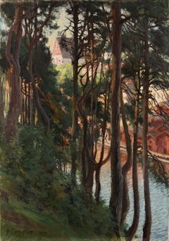 View of Porvoo from Nasinmaki by Albert Edelfelt