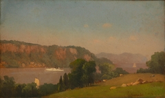 View on the Hudson by George Inness