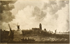 View over the Merwede towards Dordrecht