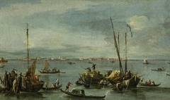 View towards Murano from the Fondamente Nuove, Venice by Francesco Guardi