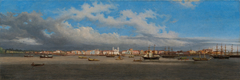Vista panorâmica da baía de Belém by Giuseppe Leone Righini