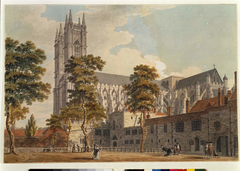 Westminster Abbey From The Schools by Thomas Malton