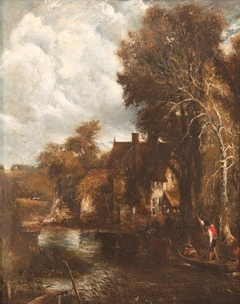 Willy Lott's House on the River by manner of John Constable