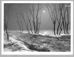 Winter- Landscape by Carl Blechen