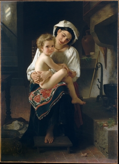 Young Mother Gazing at Her Child by William-Adolphe Bouguereau