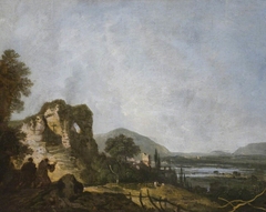 A Classical Landscape with Praying Monks