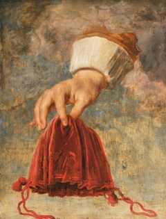 A Hand Holding an Empty Purse: the Emblem of: ‘No suffering can compare' (with that of the Bankrupt Spendthrift) by manner of Sir Peter Paul Rubens