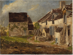A House and Out-offices by Nathaniel Hone the Younger