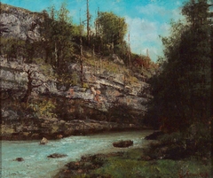 A Mountain Stream by Gustave Courbet
