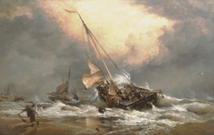 A North Sea Breeze on the Dutch Coast by Edward William Cooke