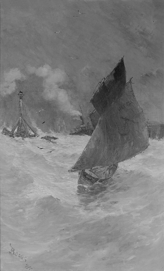 A Rough Day—Harbor of Honfleur