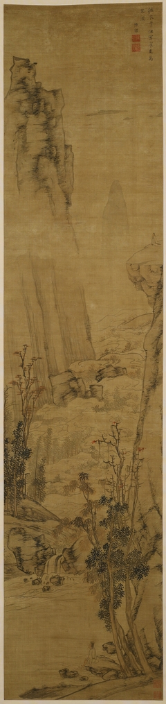 A Scholar Washing his Feet in a Mountain Stream by Chen Guan