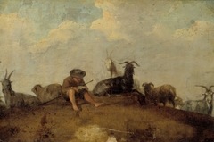 A shepherd reading