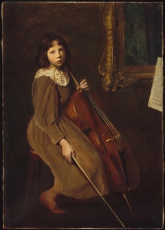 A Young Violoncellist by Lilla Cabot Perry